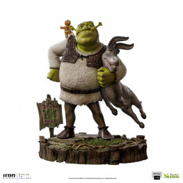 Shrek Deluxe Art Scale socha 1/10 Shrek, Donkey and The Gingerbread Man 26 cm